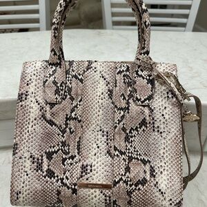 Brahmin Snake Print Satchel - Like New!